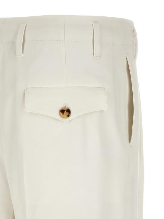 26SS 브루넬로 쿠치넬리 스트레이트 팬츠 BR332668BM WHITE - BRUNELLO CUCINELLI