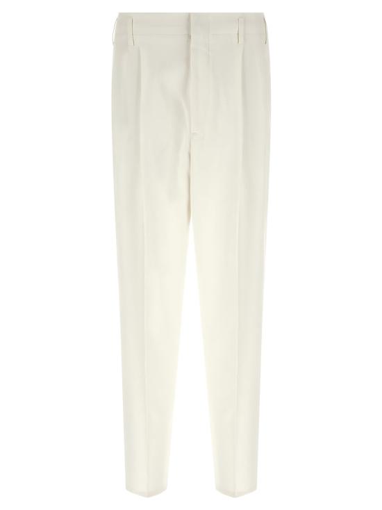 26SS 브루넬로 쿠치넬리 스트레이트 팬츠 BR332668BM WHITE