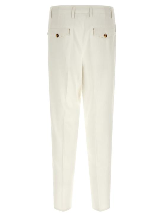 26SS 브루넬로 쿠치넬리 스트레이트 팬츠 BR332668BM WHITE - BRUNELLO CUCINELLI