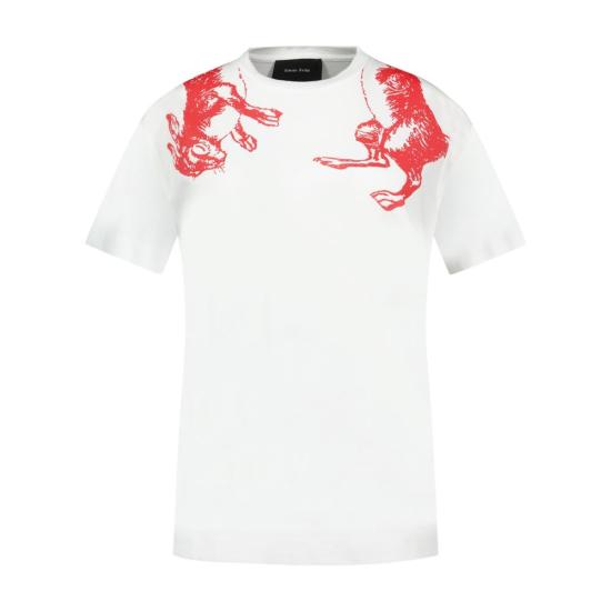 25FW 시몬로샤 탑 CONFIG SMR024345 WHITE - SIMONE ROCHA