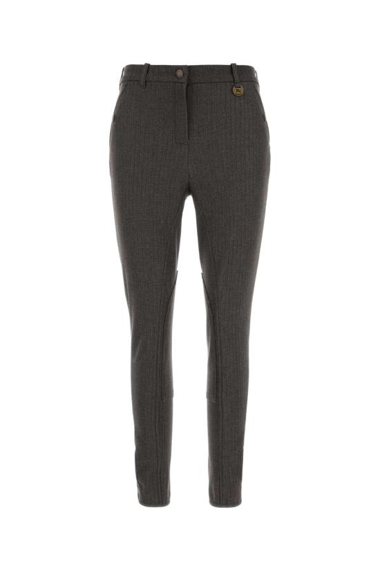 25FW 버버리 헤링본 스트레치 코튼 조드퍼 팬츠 8116806 C4055 GRAY