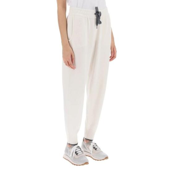  브루넬로 쿠치넬리 트레이닝/조거 팬츠 BR 8990334714068 WHITE - BRUNELLO CUCINELLI