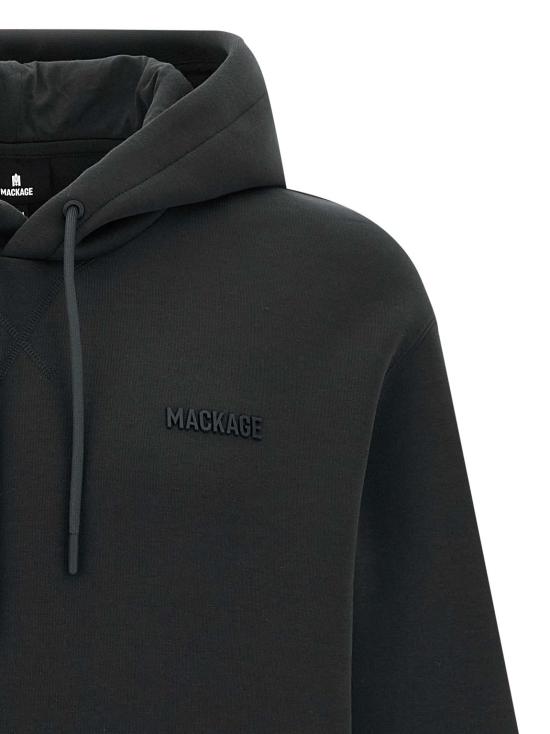 25FW 맥케이지 후드 티셔츠 MA319392BM BLACK - MACKAGE