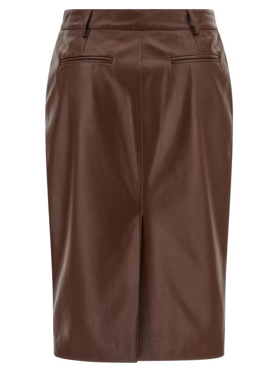 25FW 쥬세페 디 모라비토 스커트 GI320476BM BROWN - GIUSEPPE DI MORABITO