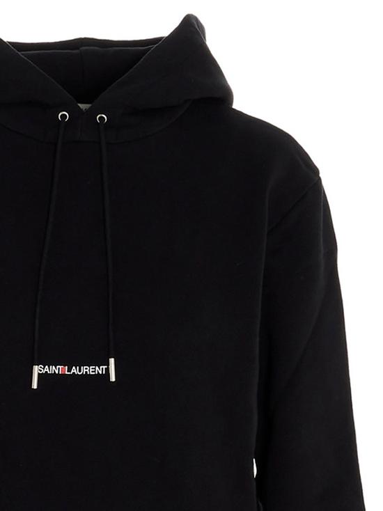  생로랑 후드 티셔츠 SA183262BM BLACK - SAINT LAURENT