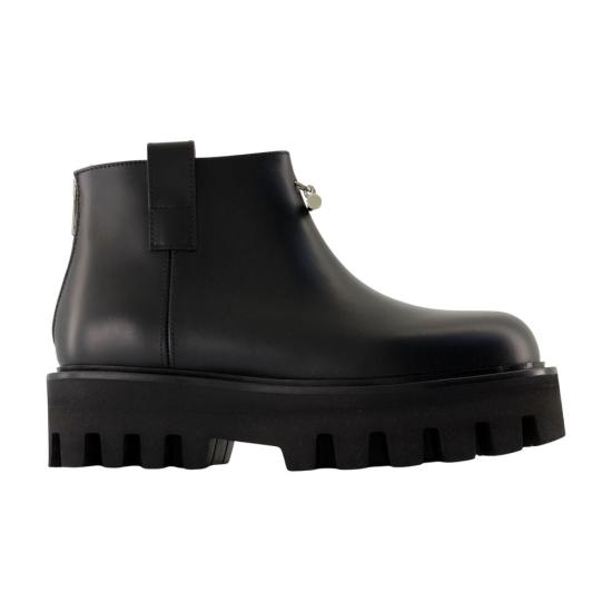 25FW 알렉산더 맥퀸 부츠 CONFIG AMQS24012 BLACK