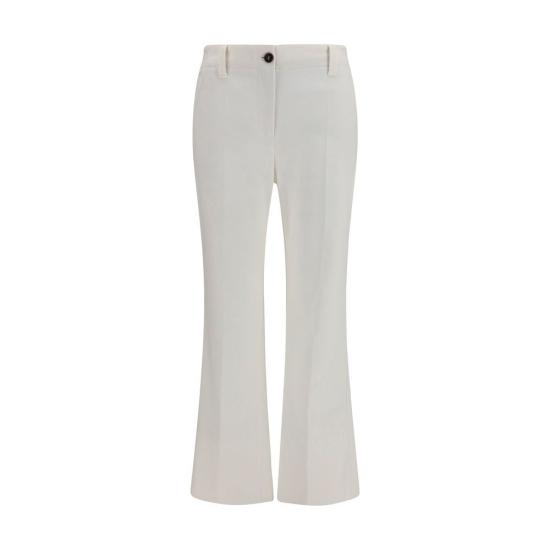 26SS 브루넬로 쿠치넬리 스트레이트 팬츠 BRMA126P8854C1542BB WHITE
