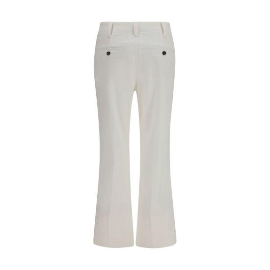26SS 브루넬로 쿠치넬리 스트레이트 팬츠 BRMA126P8854C1542BB WHITE - BRUNELLO CUCINELLI