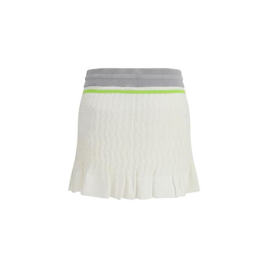 26SS 카사블랑카 스커트 CAWSP26KW124801WHITEBB - CASABLANCA