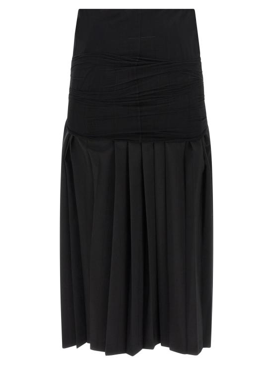 25FW MM6 메종마르지엘라 스커트 MM323034BM BLACK - MM6 MAISON MARGIELA