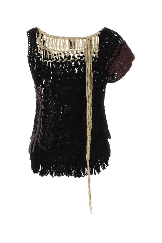  드리스 반 노튼 스웨터 0112406717 900 BLACK - DRIES VAN NOTEN