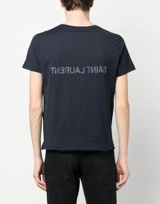  생로랑 리버스 티셔츠 663278Y37AW4145 BLUE - SAINT LAURENT
