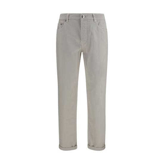 26FW 브루넬로 쿠치넬리 데님 팬츠 BRM277PD3210C7007BB WHITE