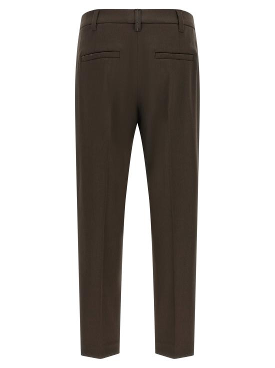 26FW 브루넬로 쿠치넬리 스트레이트 팬츠 BR336925BM BROWN - BRUNELLO CUCINELLI