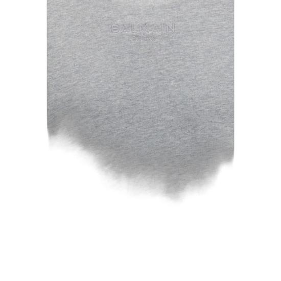  발망 긴팔 티셔츠 BAHH1JQ130BD10YHDBB GRAY - BALMAIN