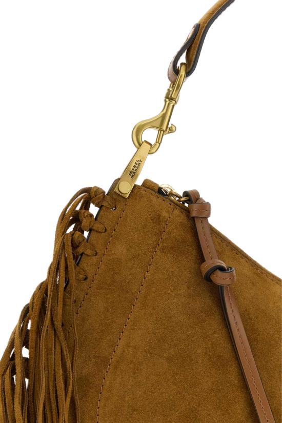 26FW 이자벨마랑 오스칸 호보 프린지 디테일 핸드백 BF0066FCC3C14M 50CO BROWN - ISABEL MARANT