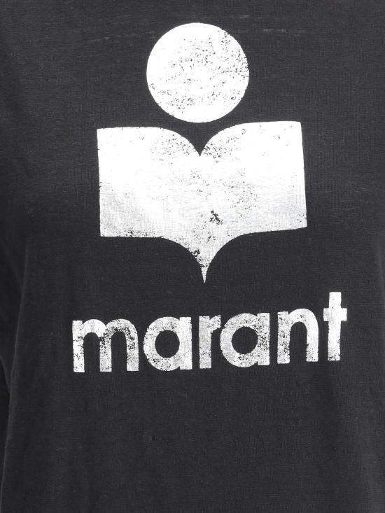 26SS 이자벨마랑에뚜왈 즈웰 로고 티셔츠 TS0001FBA1N10E 01BK BLACK - ISABEL MARANT ETOILE