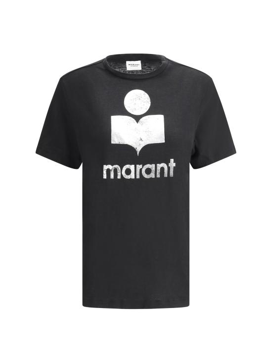 26SS 이자벨마랑에뚜왈 즈웰 로고 티셔츠 TS0001FBA1N10E 01BK BLACK