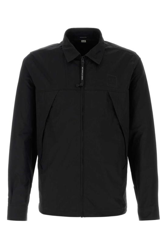 26SS 씨피 컴퍼니 메트로폴리스 시리즈 가바딘 집 오버셔츠 20CLOS062A006472A 999 BLACK