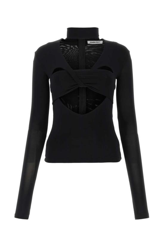  엠부시 폴로 티셔츠 BWAD043S23JER001 1000 BLACK