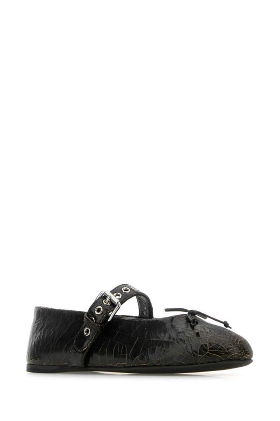 26SS 미우미우 플랫 슈즈 5F210EF0055TZ F0192 BLACK - MIU MIU