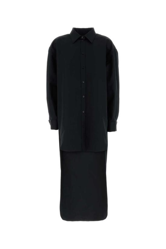 26FW 발렌시아가 롱 원피스 872323TUM18 1000 BLACK