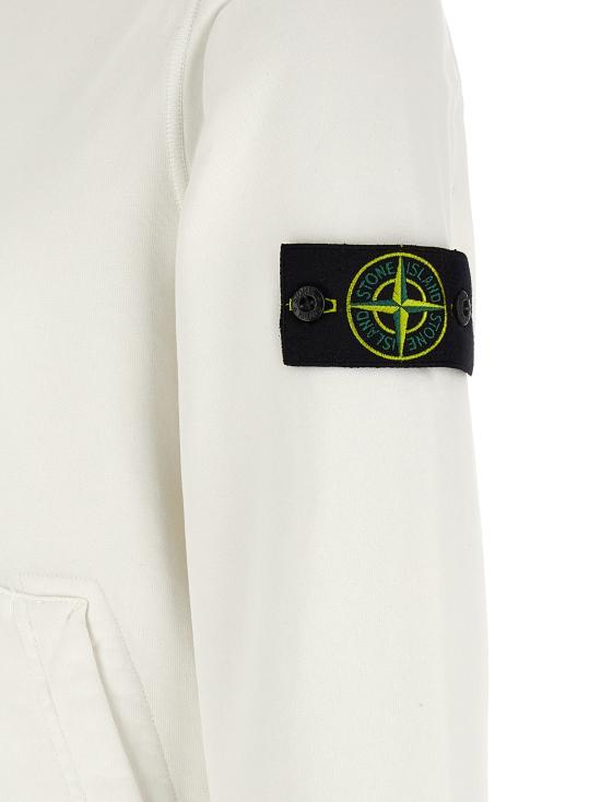 26SS 스톤 아일랜드 후드 티셔츠 ST328367BM WHITE - STONE ISLAND