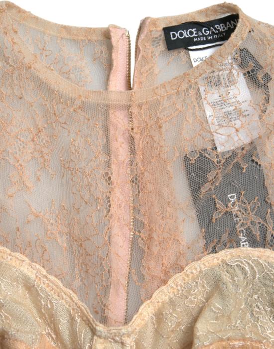  돌체앤가바나 바디수트 티셔츠 TSH84280 BEIGE - DOLCE & GABBANA