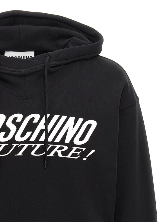  모스키노 후드 티셔츠 MO291640BM BLACK - MOSCHINO