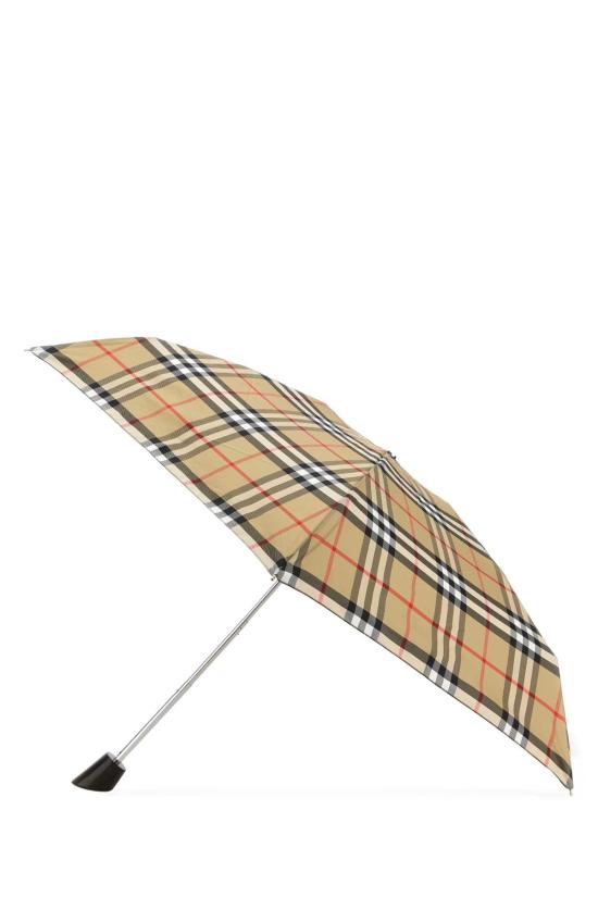 26SS 버버리 체크 접이식 우산 8122036 B9368 SAND - BURBERRY