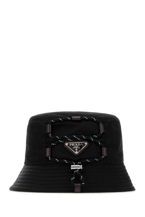 26SS 프라다 리나일론 삼각 로고 버킷 햇 2HC1372HE1 F0002 BLACK - PRADA