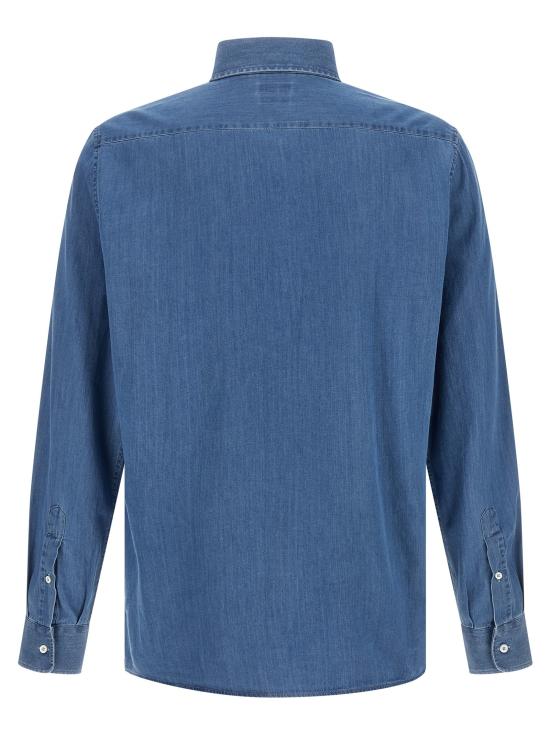 26SS 브루넬로 쿠치넬리 셔츠 BR326174BM BLUE - BRUNELLO CUCINELLI