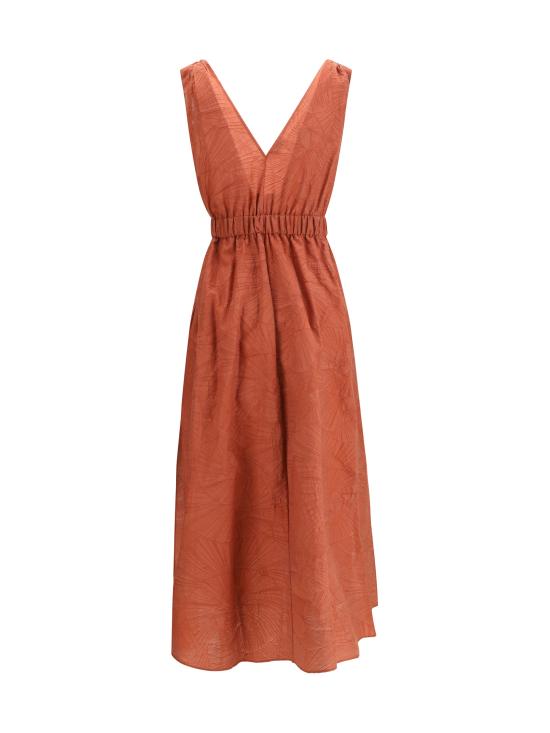 26SS 브루넬로 쿠치넬리 원피스 MQ988A5092 C8604 ORANGE FLAME - BRUNELLO CUCINELLI
