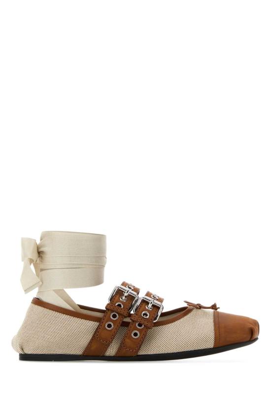 26SS 미우미우 플랫 슈즈 5F608EF0053ZMK F0C4Z BEIGE