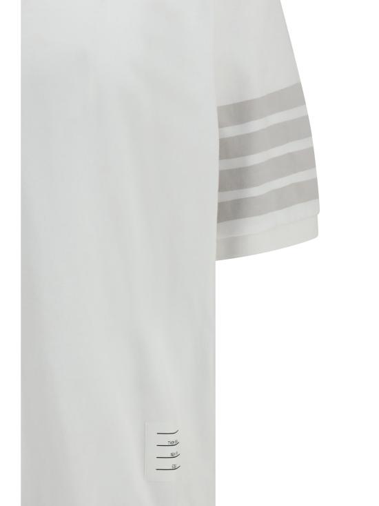 26FW 톰브라운 가먼트 오버다이드 저지 4바 폴로셔츠 MJP236AJ0253 100 WHITE - THOM BROWNE