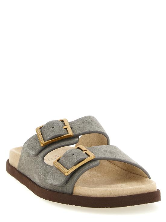 26SS 브루넬로 쿠치넬리 샌들 BR328747BM GRAY - BRUNELLO CUCINELLI
