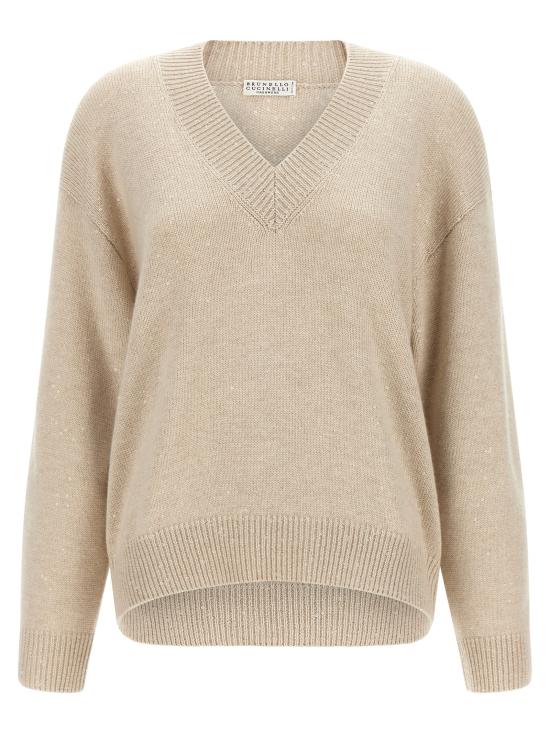 26FW 브루넬로 쿠치넬리 스웨터 BR336848BM BEIGE