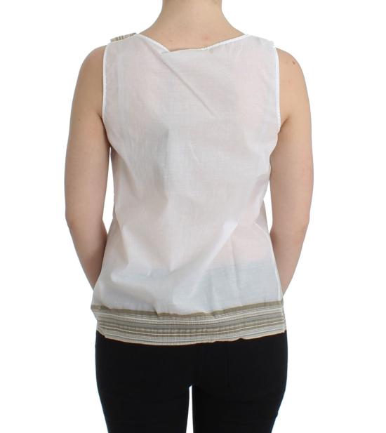  에르마노 설비노 민소매 티셔츠 SIG11503 WHITE - ERMANNO SCERVINO