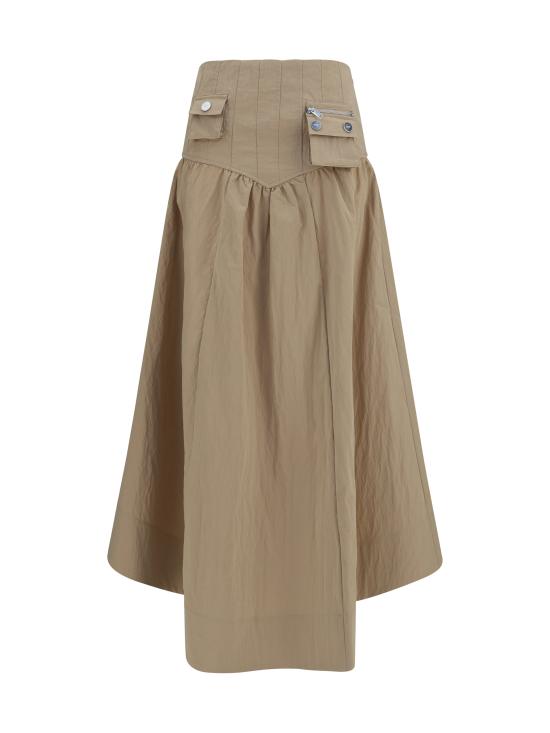 26FW 가니 스커트 A1090274 ZZR BEIGE