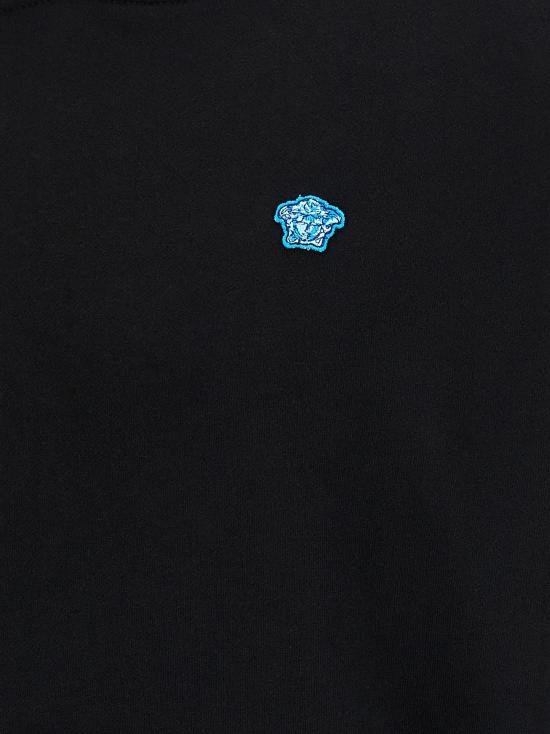 25FW 베르사체 후드 티셔츠 VE316665BM BLACK - VERSACE