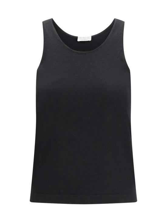 26SS 브루넬로 쿠치넬리 민소매 티셔츠 M41848600 C101 BLACK
