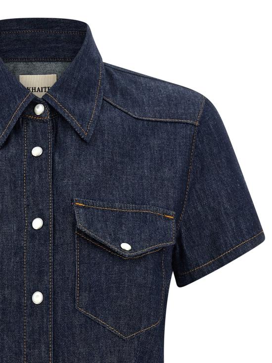 26SS 케이트 셔츠 KH325772BM NAVY - KHAITE