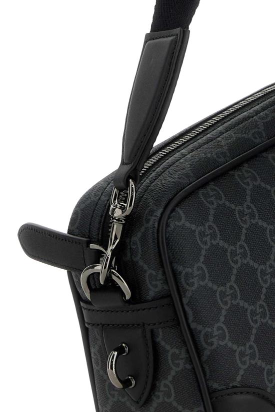 26SS 구찌 GG 엠블럼 스몰 크로스백 821155FAED4 1000 BLACK - GUCCI