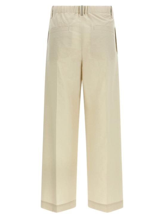26SS 브루넬로 쿠치넬리 팬츠 BR325261BM WHITE - BRUNELLO CUCINELLI