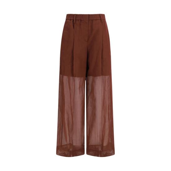 26SS 브루넬로 쿠치넬리 스트레이트 팬츠 BRM0F91P9174C9092BB BROWN