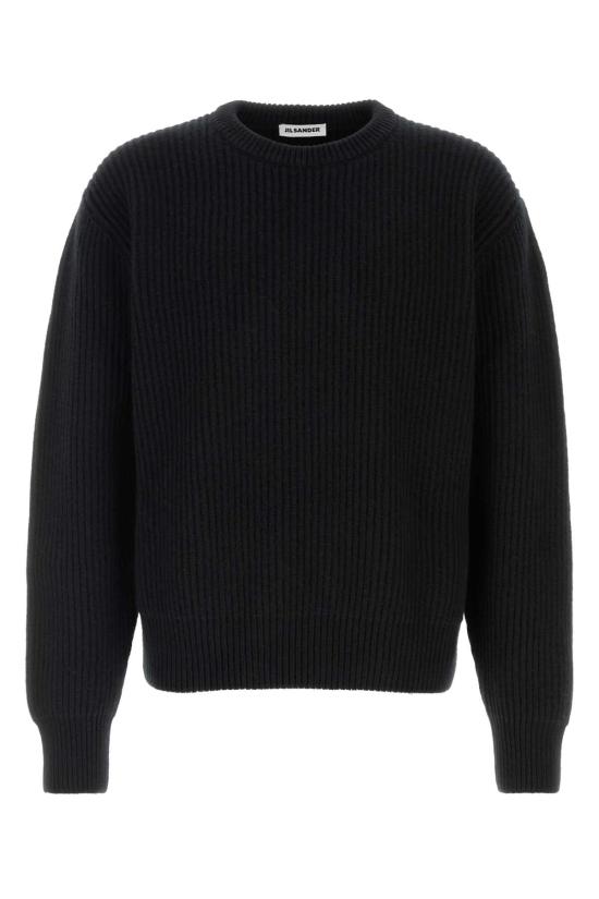 26FW 질샌더 스웨터 J22GP0305J14848 001 BLACK