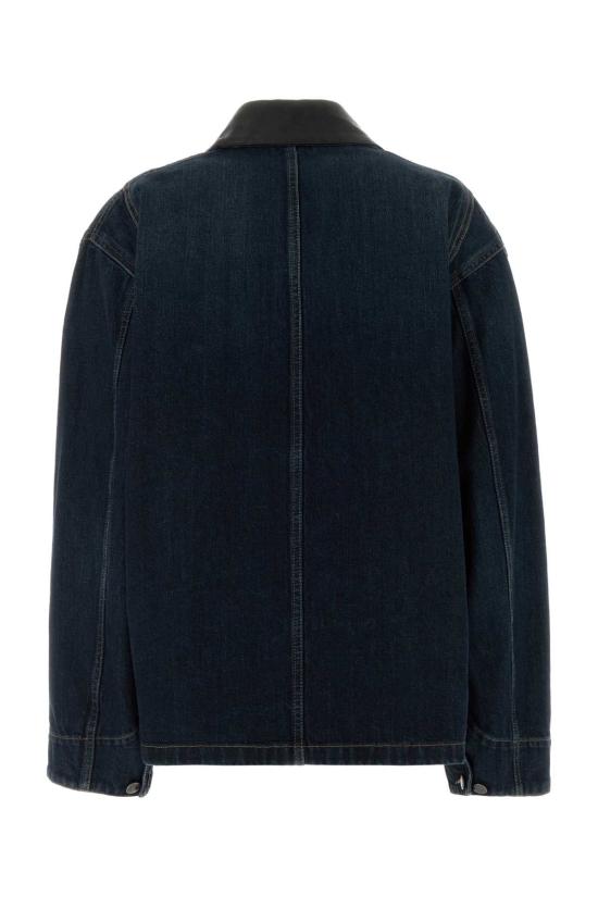 26FW 프라다 솔리드 멀티포켓 싱글브레스트 데님 자켓 GFB340SOOO19VI F0008 BLUE - PRADA
