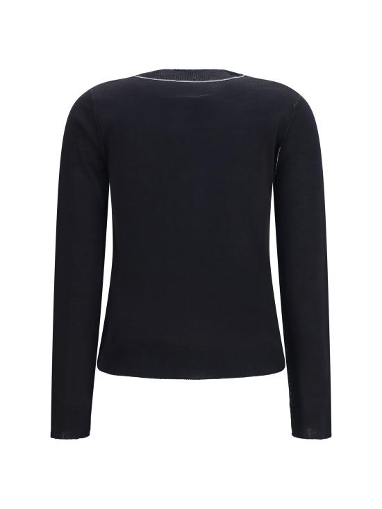 26FW MM6 메종마르지엘라 폴로 티셔츠 S52HL0066M13037 900 BLACK - MM6 MAISON MARGIELA