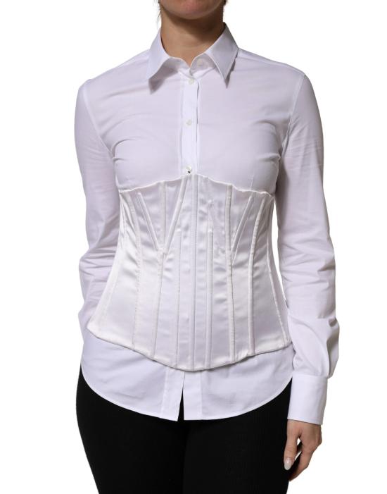  돌체앤가바나 바디수트 티셔츠 TSH90662 WHITE - DOLCE & GABBANA