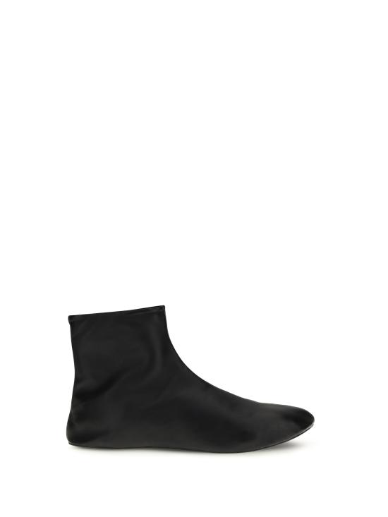 26SS 더로우 스텔라 레더 셔링 부티 F1724N66SH02 BLK BLACK